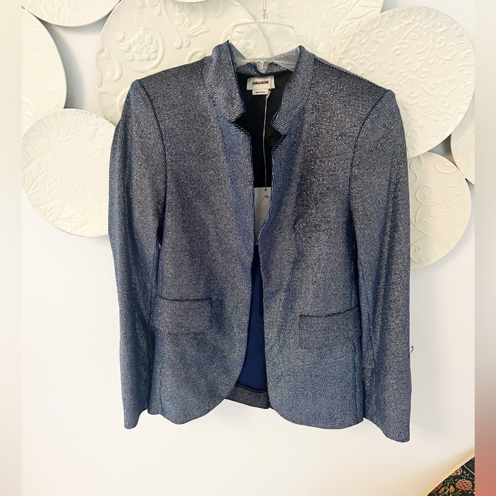 Zadig & Voltaire Very Velours Sparkle Blazer NWT - Picture 3 of 6